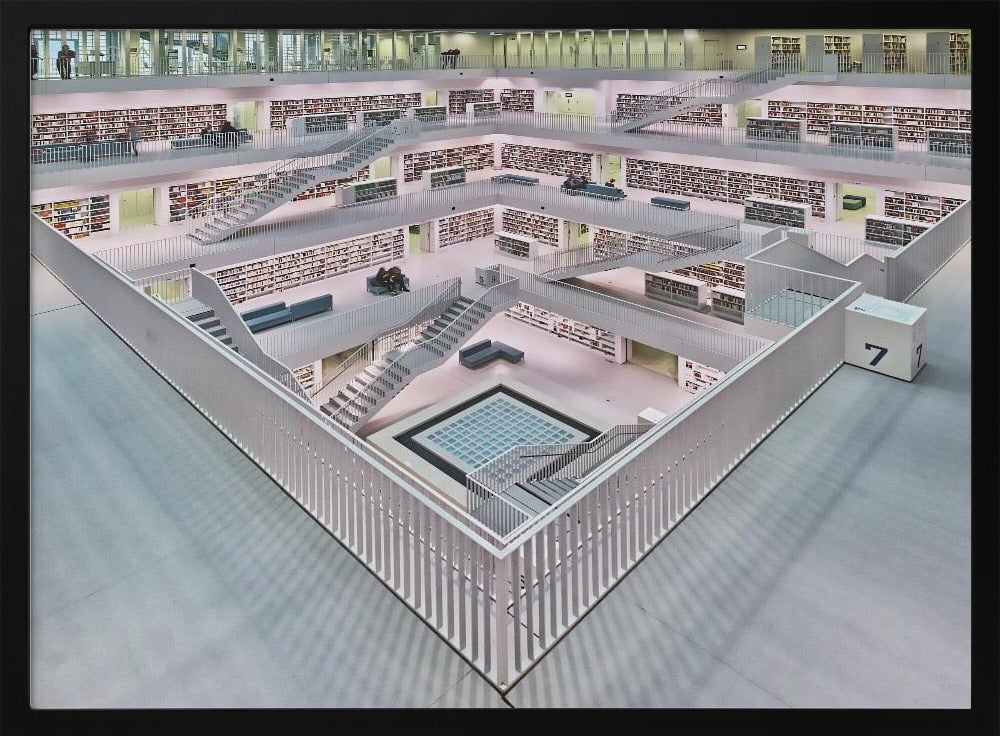 Stadtbibliothek Stuttgart inner space I | Poster