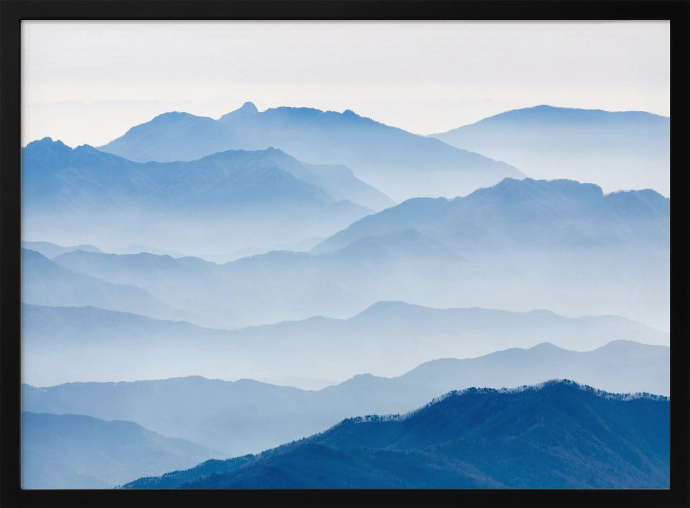 Nebelige Berge | Poster