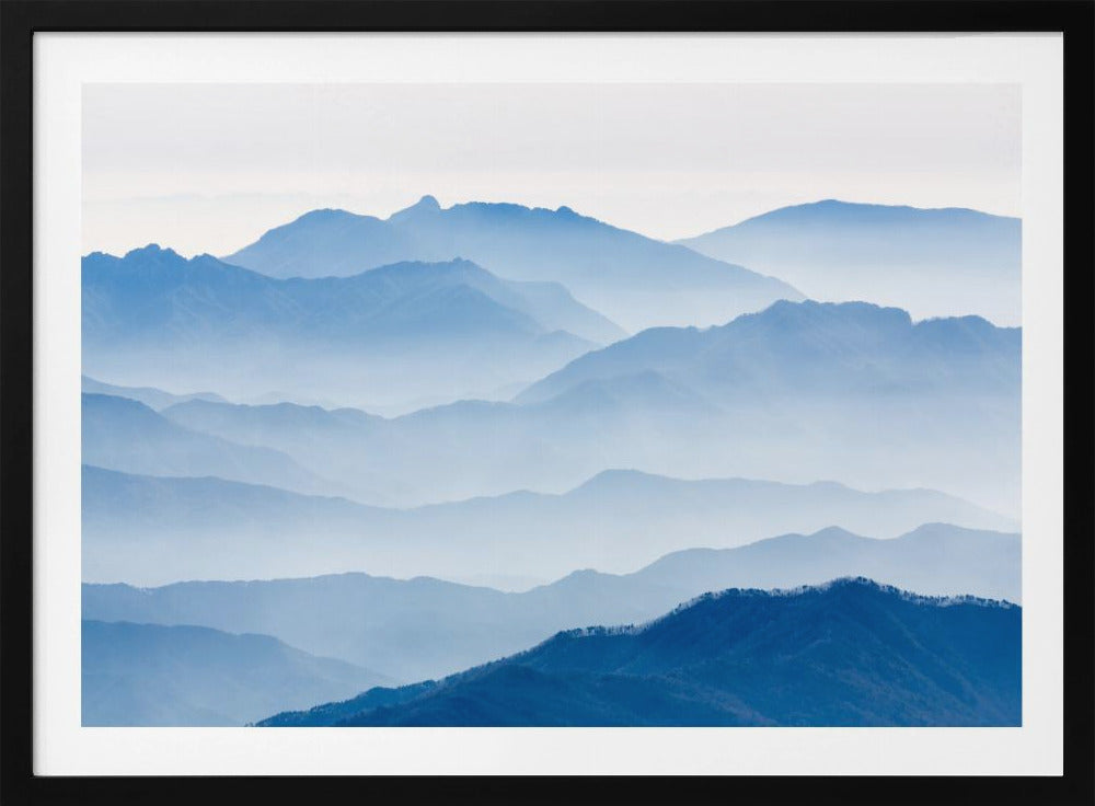 Nebelige Berge | Poster