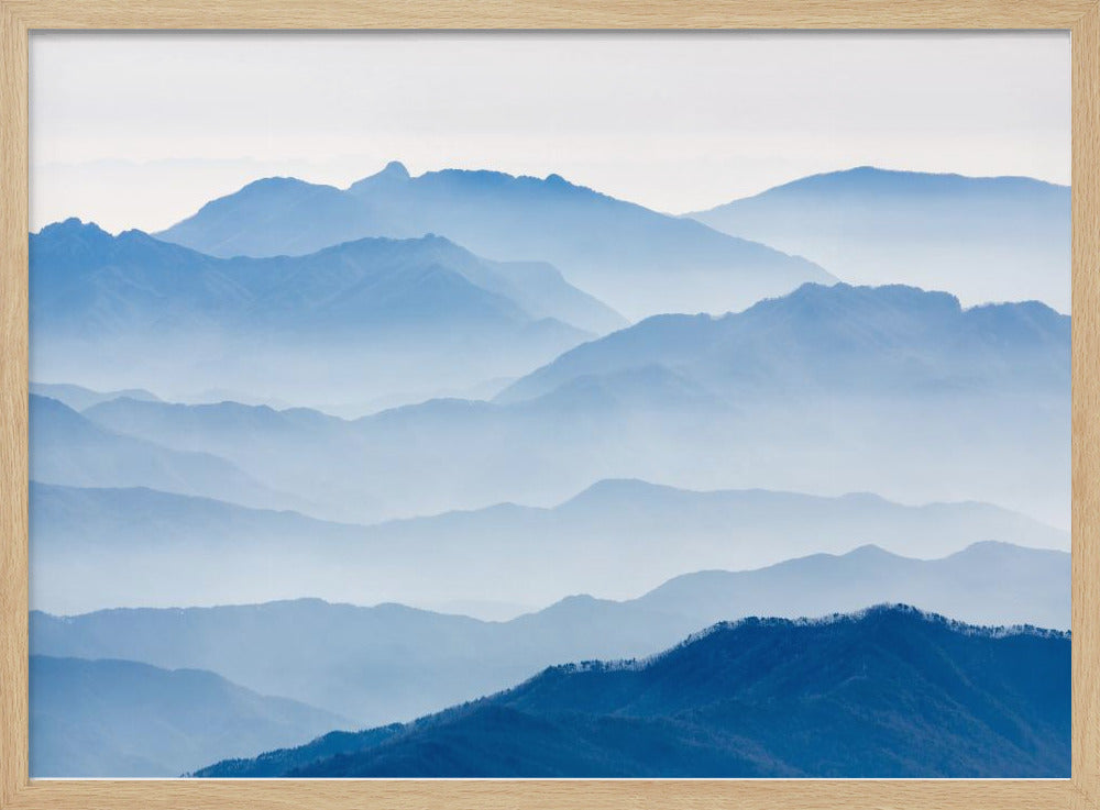 Nebelige Berge | Poster