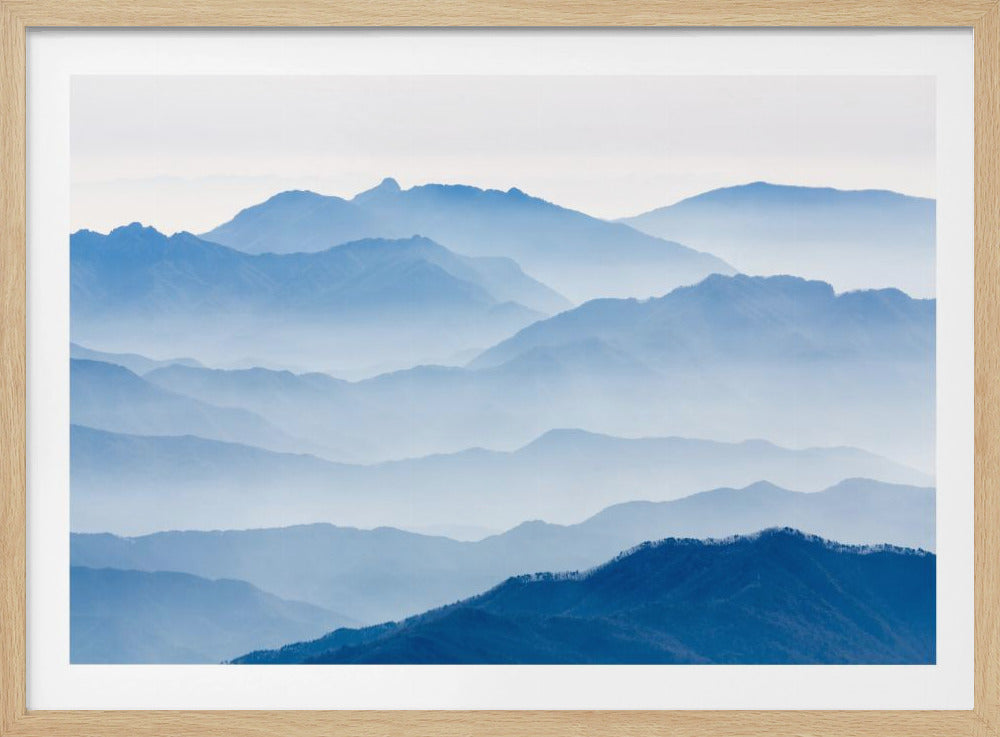 Nebelige Berge | Poster