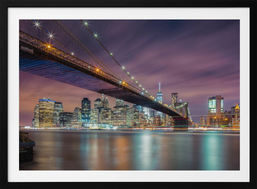 Brooklyn Bridge bei Nacht | Poster