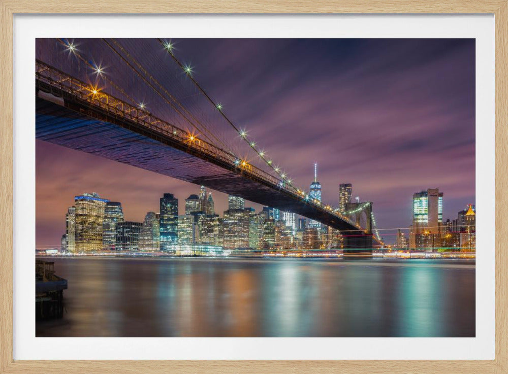 Brooklyn Bridge bei Nacht | Poster