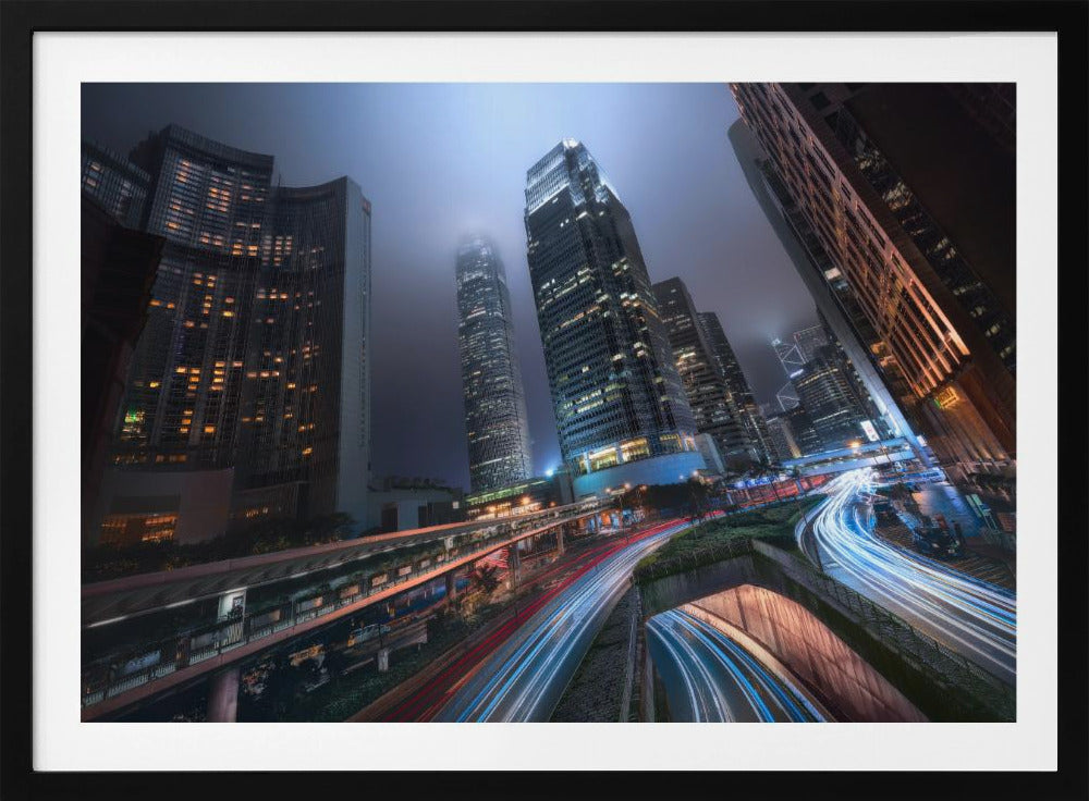Lichter der Stadt Hongkong | Poster