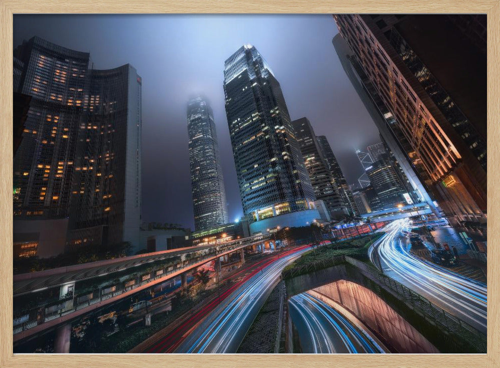 Lichter der Stadt Hongkong | Poster