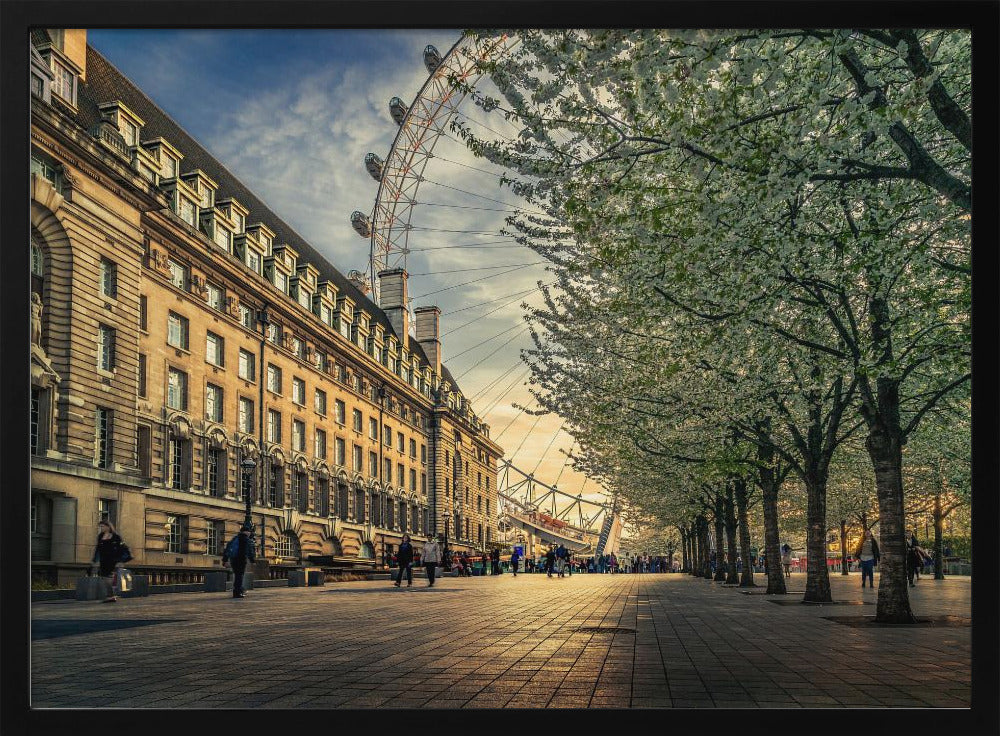 Letztes Tageslicht am London Eye | Poster