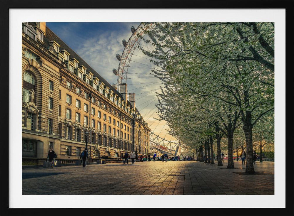 Letztes Tageslicht am London Eye | Poster