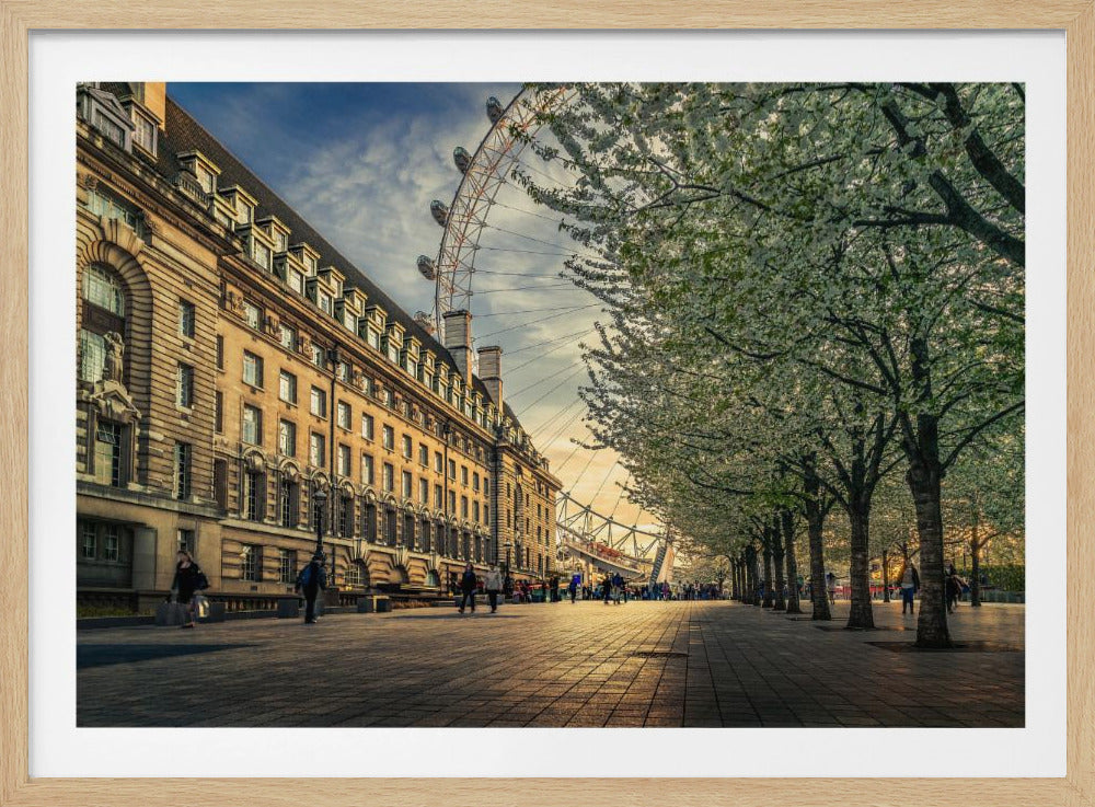 Letztes Tageslicht am London Eye | Poster