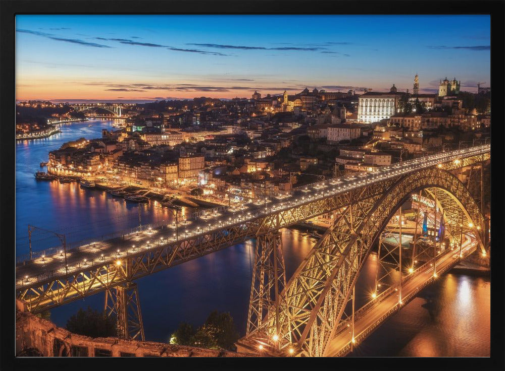 Portugal - Porto Blaue Stunde | Poster