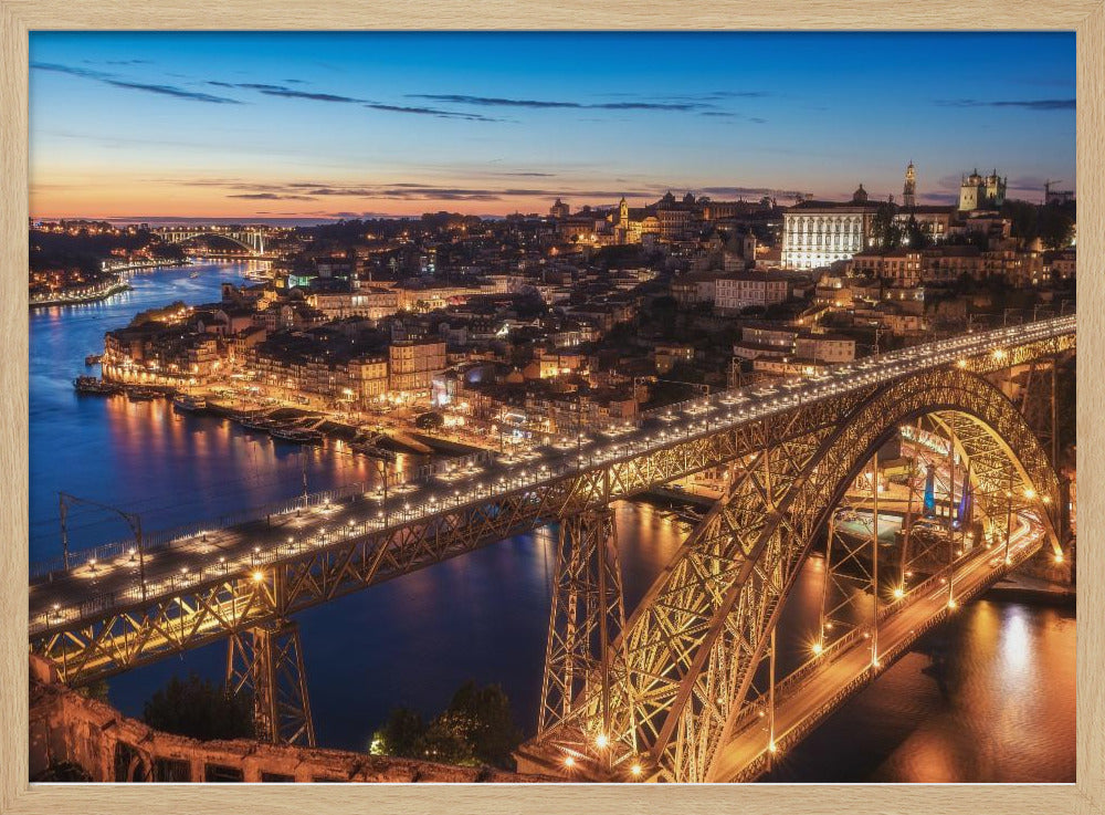 Portugal - Porto Blaue Stunde | Poster