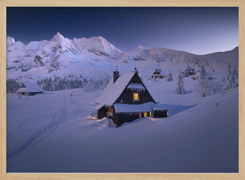 Winterhütte | Poster