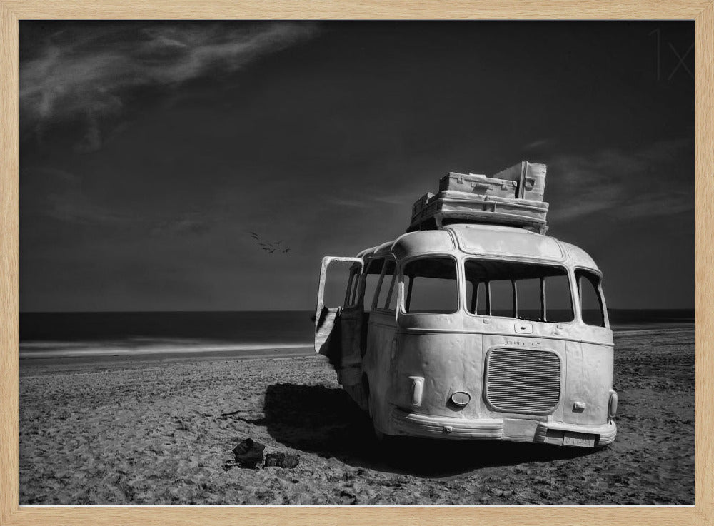 Gestrandeter Bus | Poster
