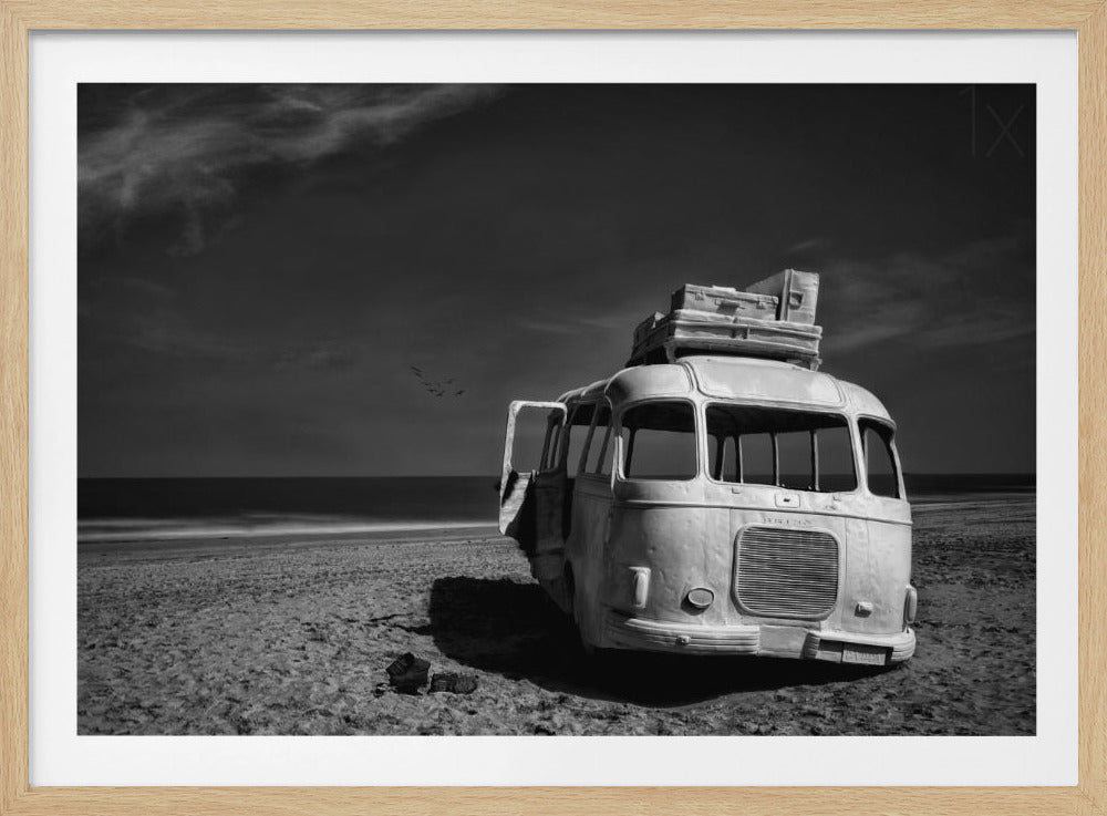 Gestrandeter Bus | Poster