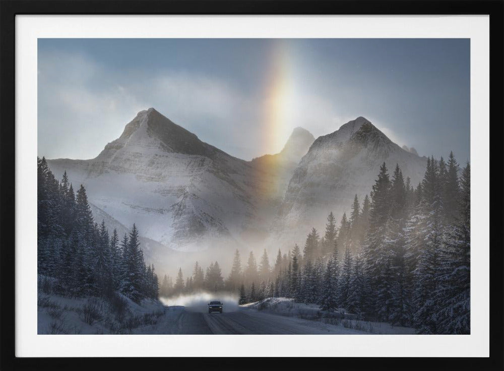 Reiten unter gefrorenem Regenbogen | Poster