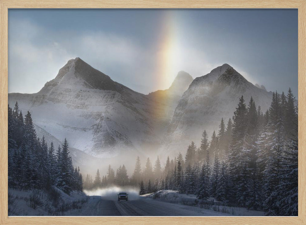 Reiten unter gefrorenem Regenbogen | Poster