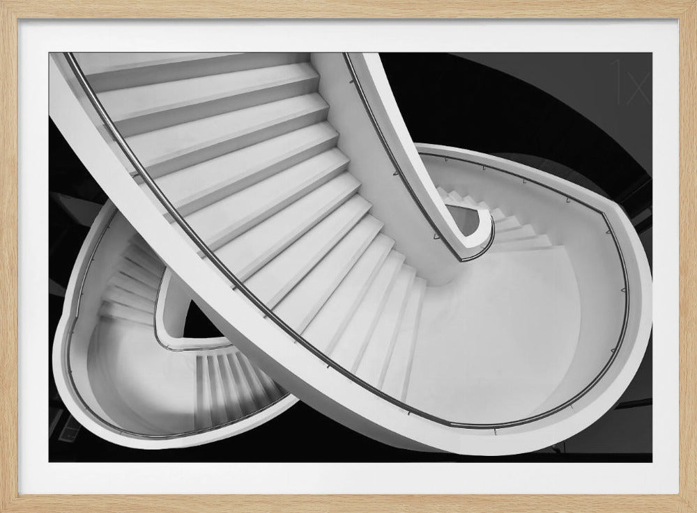 B&W staircase | Poster