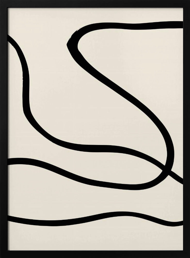 Schwarze Linien 01 | Poster