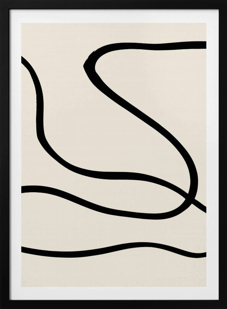 Schwarze Linien 01 | Poster