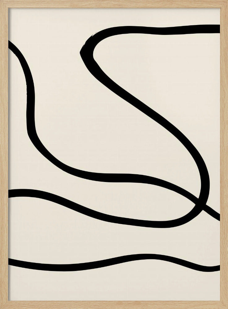 Schwarze Linien 01 | Poster