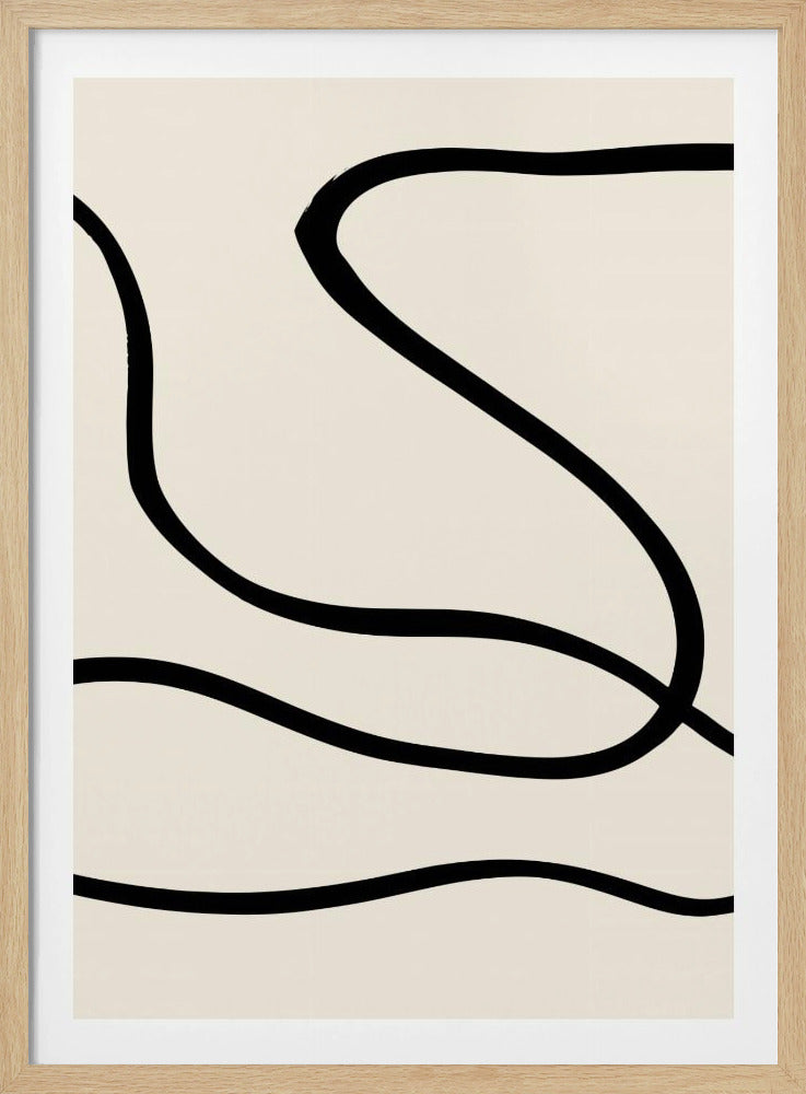 Schwarze Linien 01 | Poster