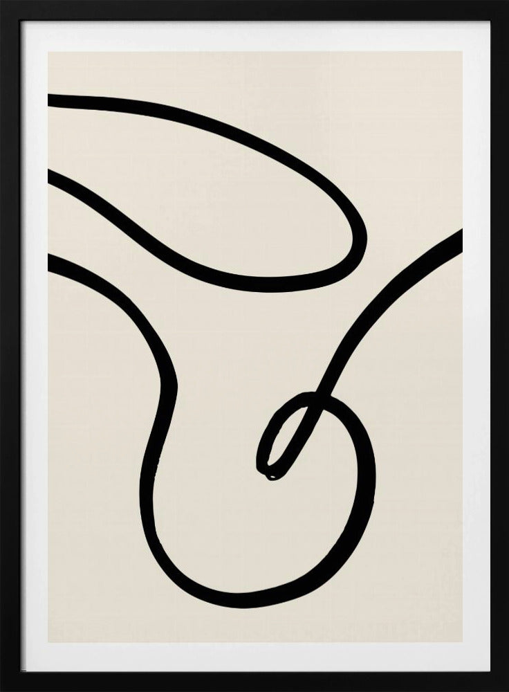 Schwarze Linien 02 | Poster