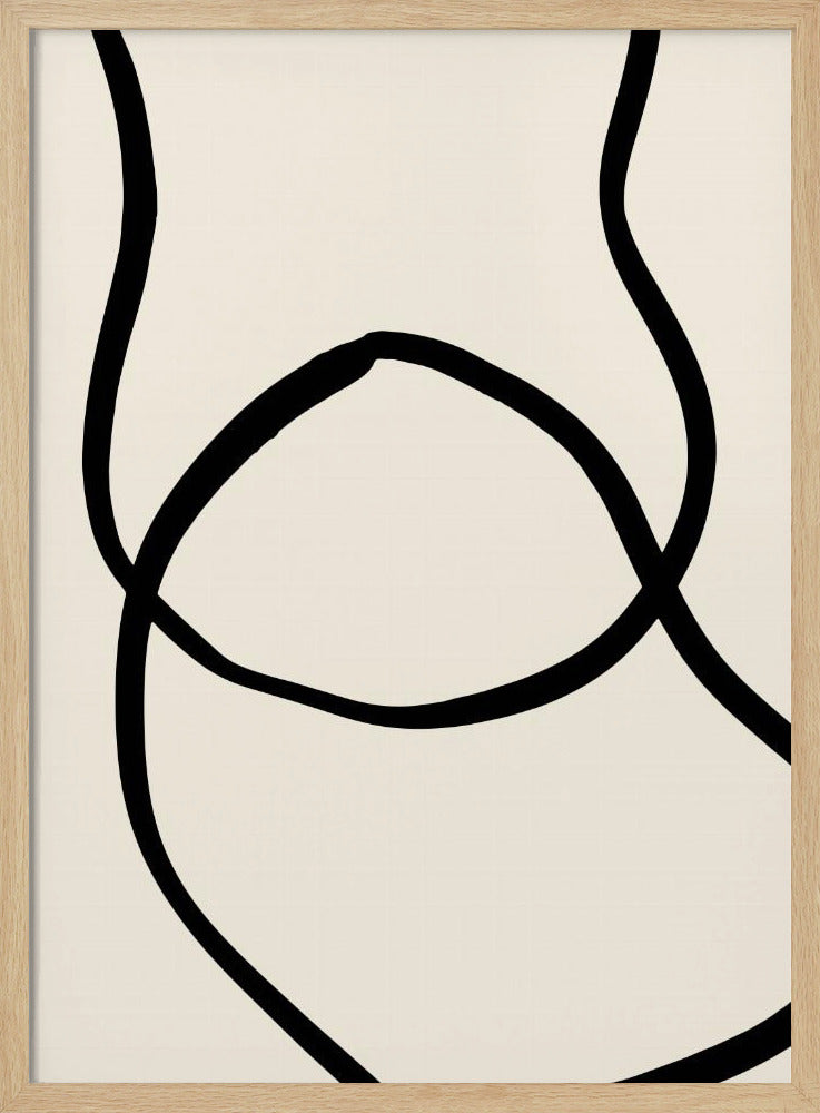 Schwarze Linien 04 | Poster