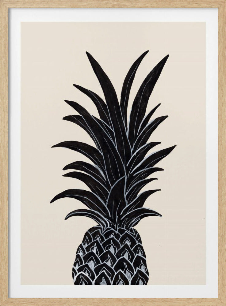 Schwarze Ananas | Poster