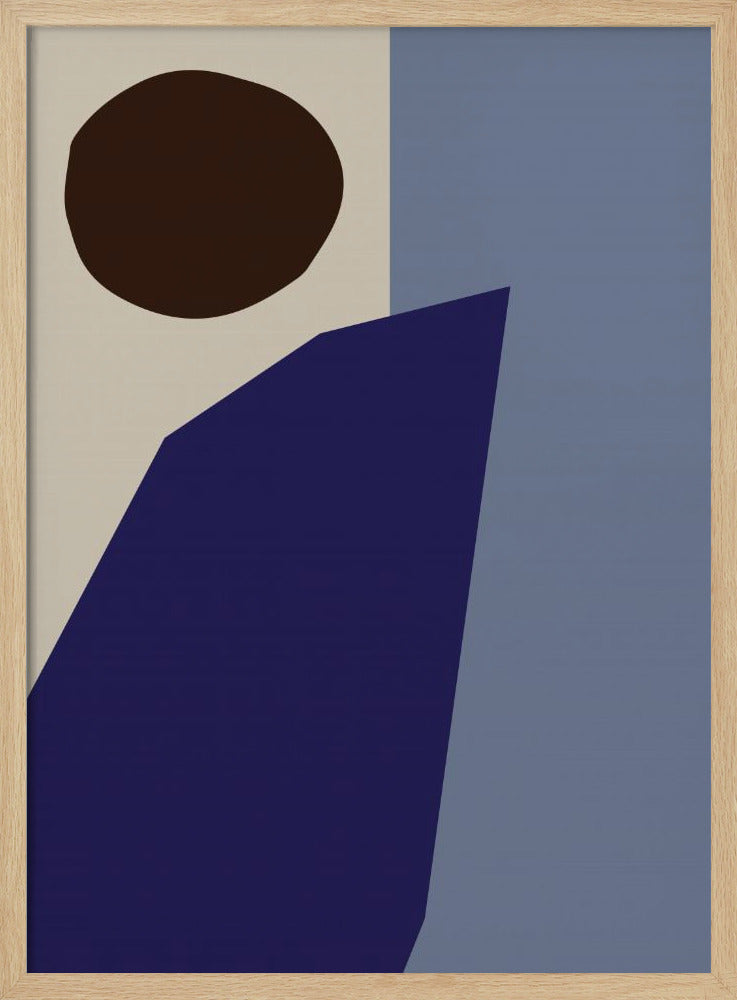Farbblöcke 02 Blau | Poster