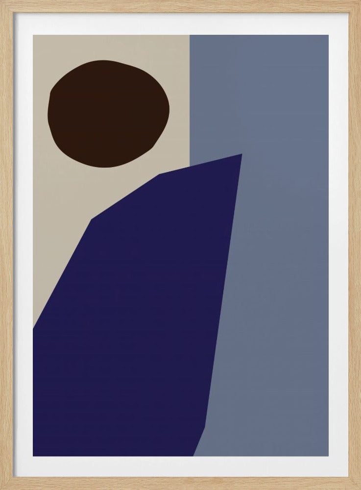 Farbblöcke 02 Blau | Poster