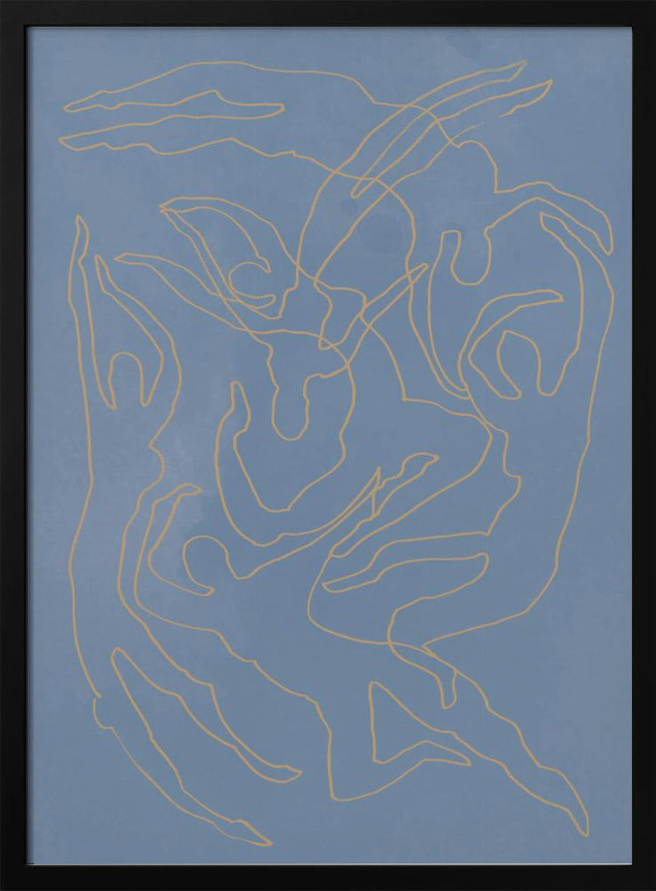 Blaue Schwimmer | Poster
