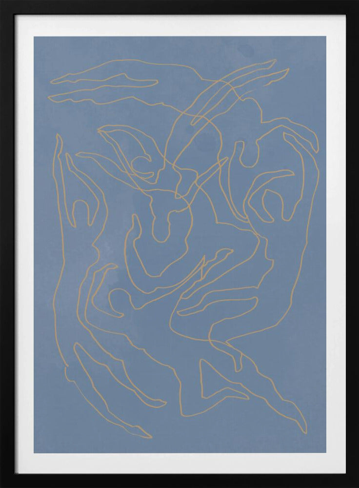 Blaue Schwimmer | Poster