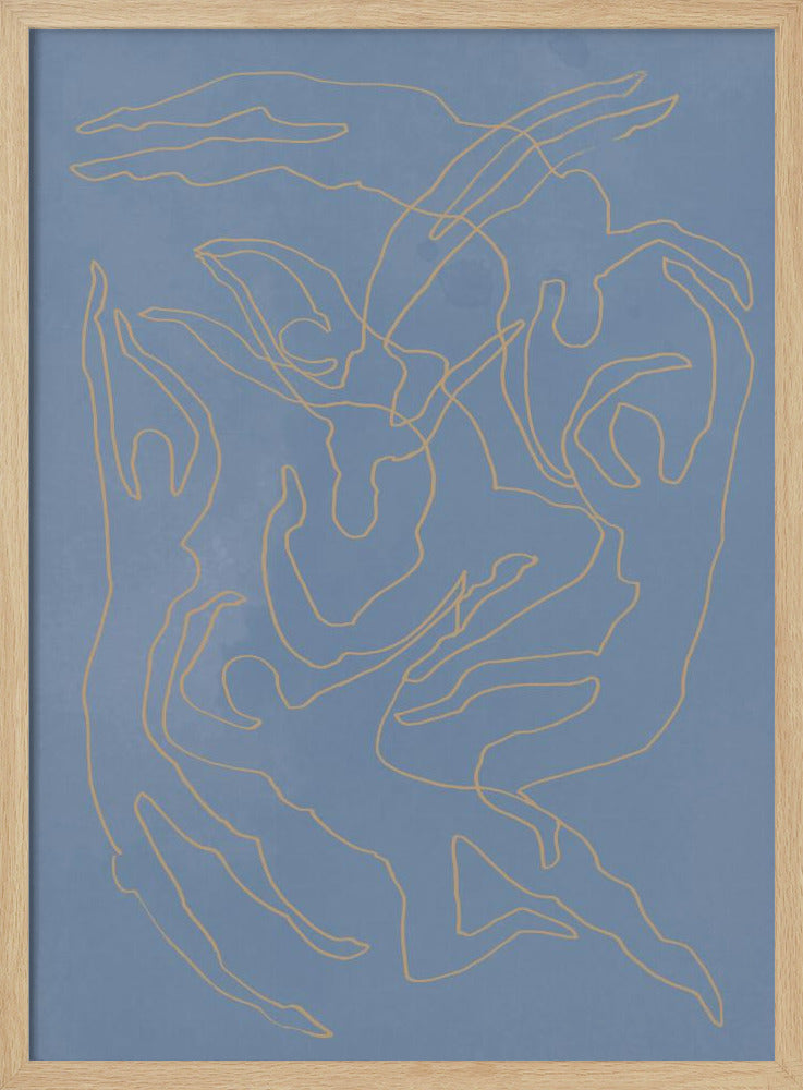 Blaue Schwimmer | Poster