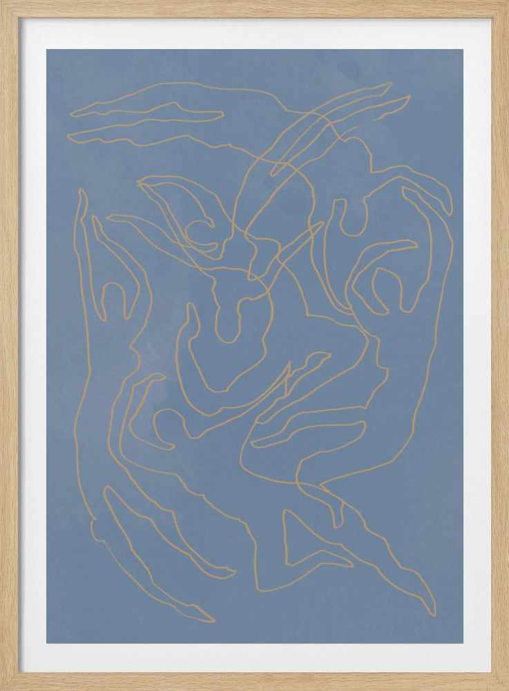 Blaue Schwimmer | Poster