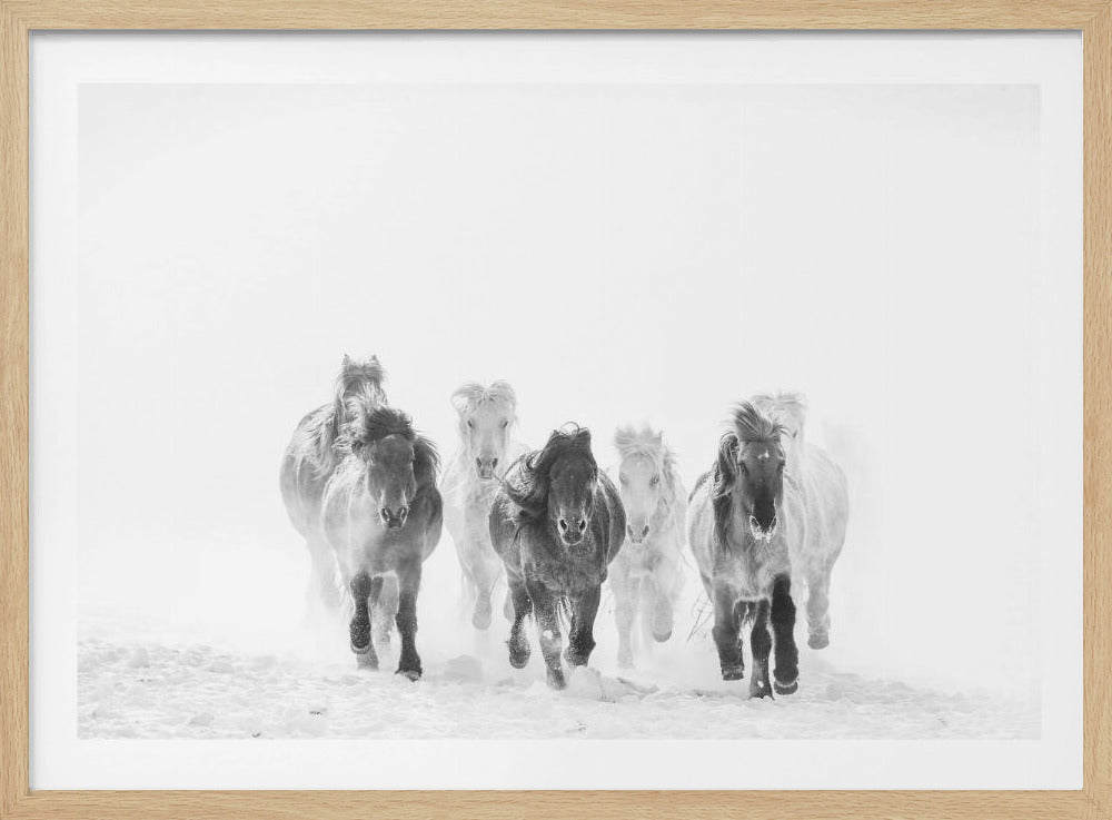 Laufen im Schnee | Poster