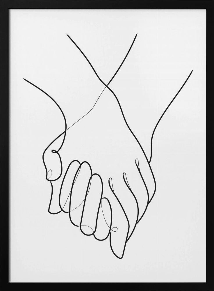 Händchenhaltende Linien | Poster