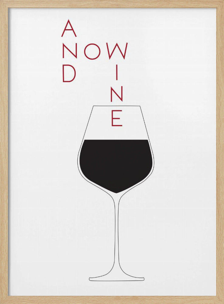 Und jetzt Wein | Poster