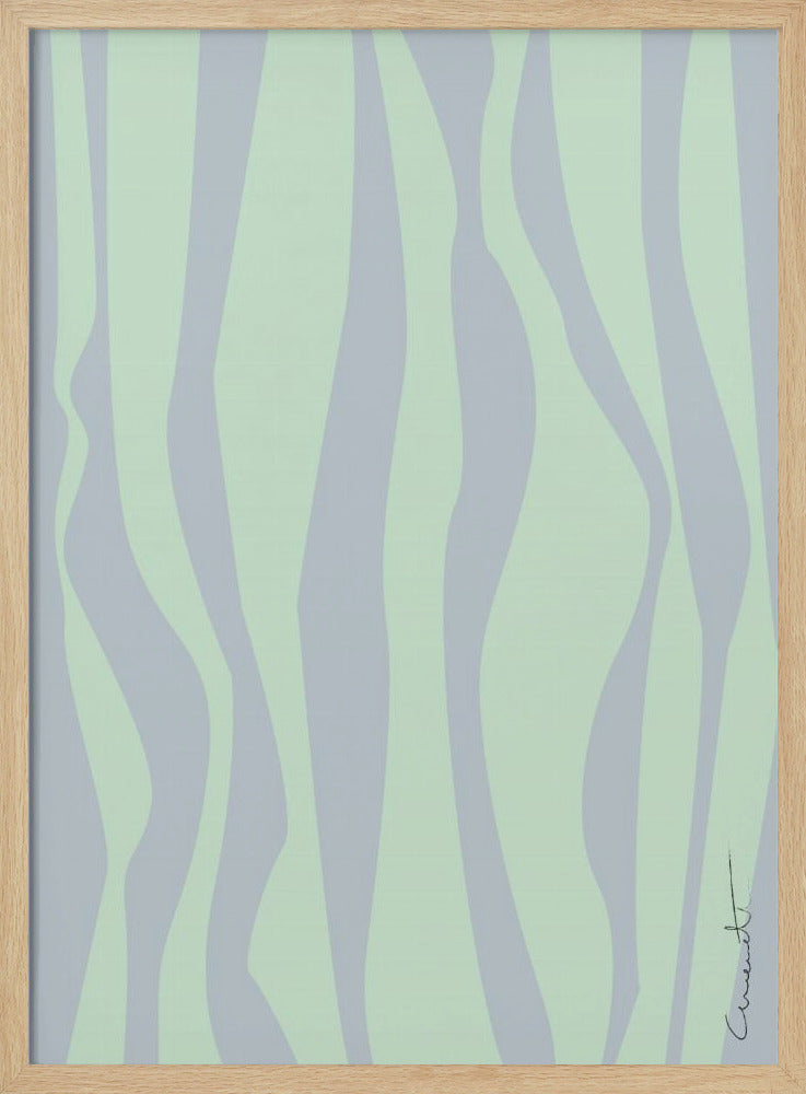 Wellenförmige Streifen | Poster
