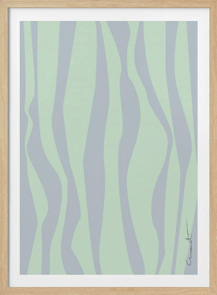 Wellenförmige Streifen | Poster