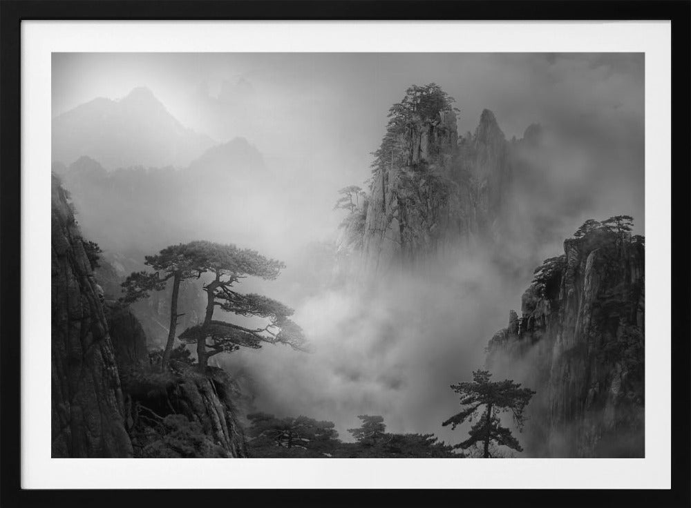 Huang Shan im Nebel | Poster