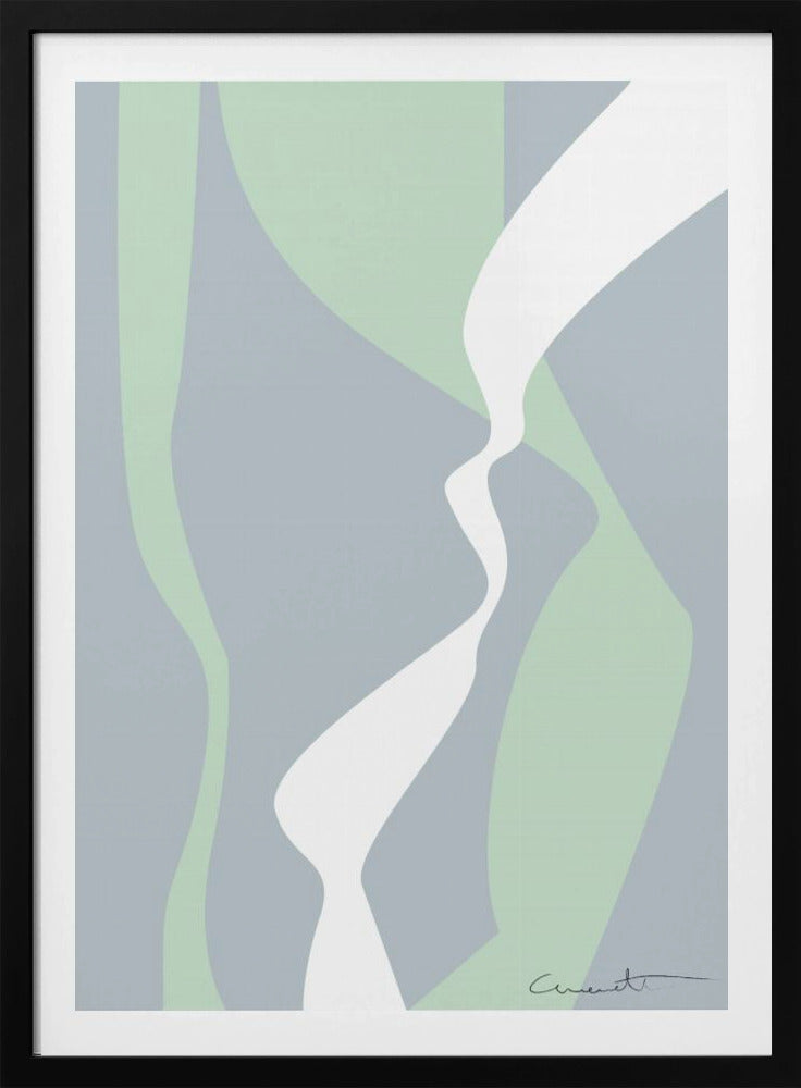 Wellenförmige Spuren | Poster