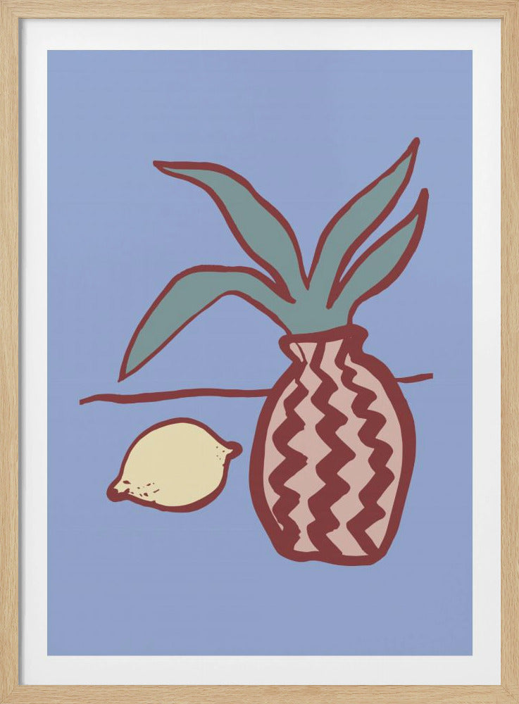 Blaue Zitrone | Poster