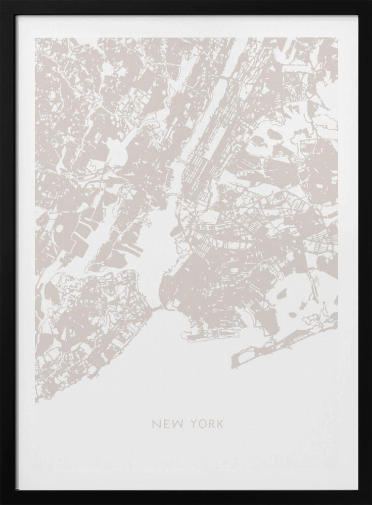 New York Karte | Poster