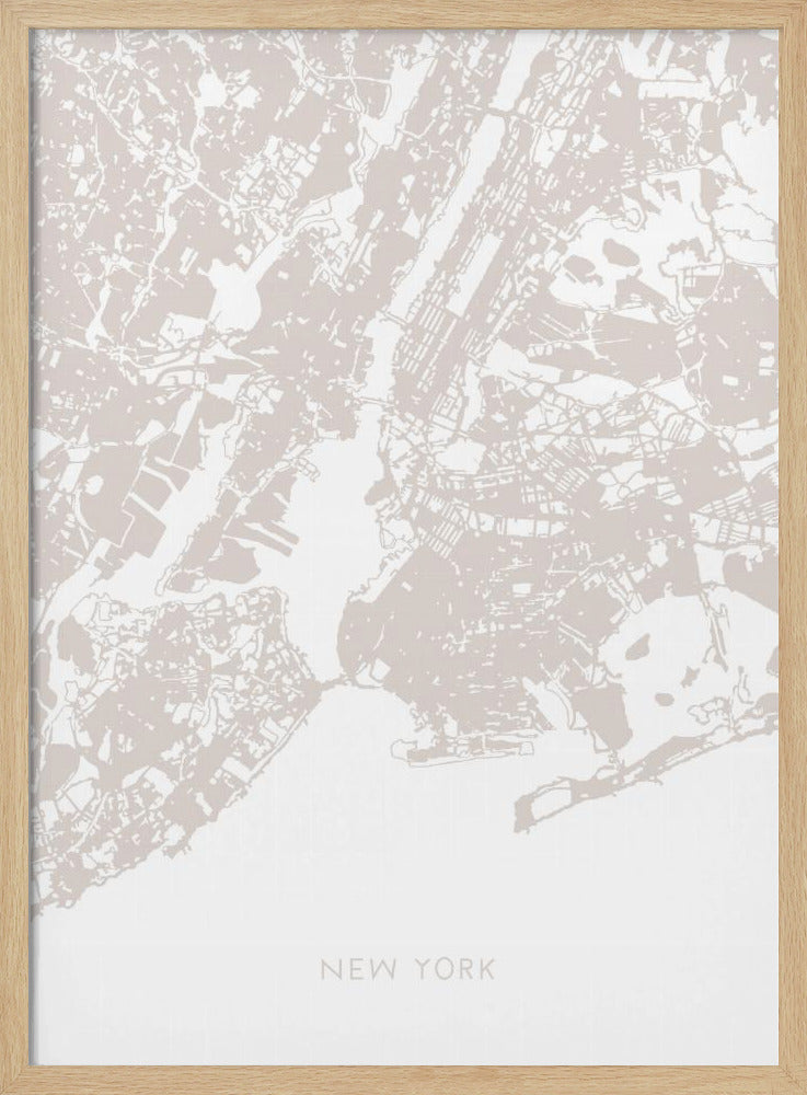 New York Karte | Poster