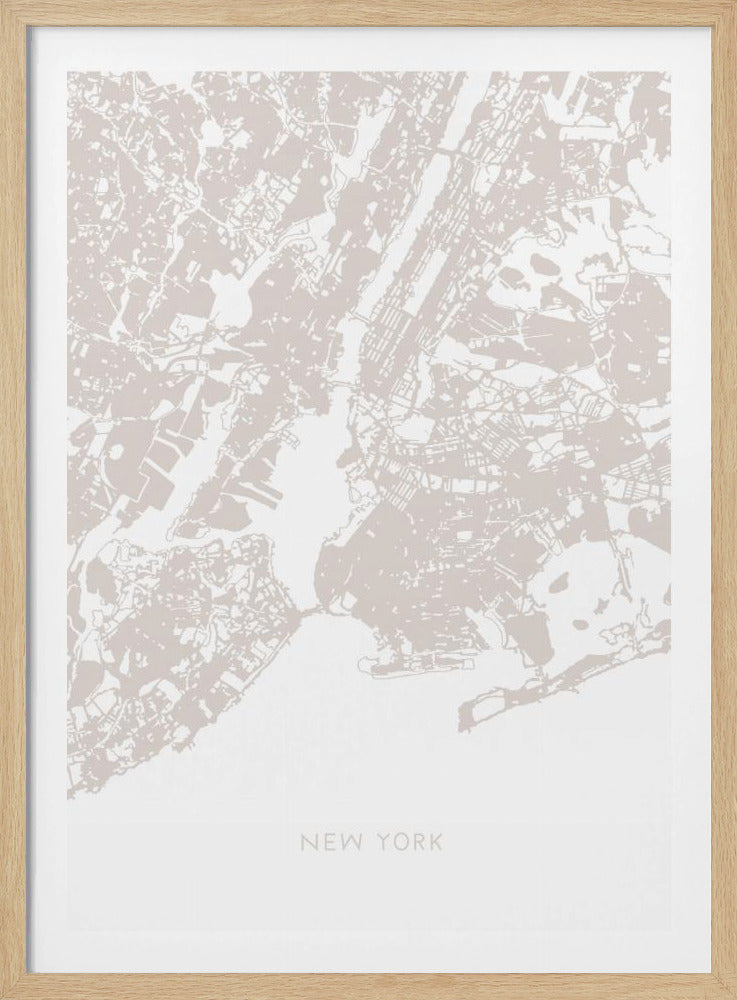 New York Karte | Poster