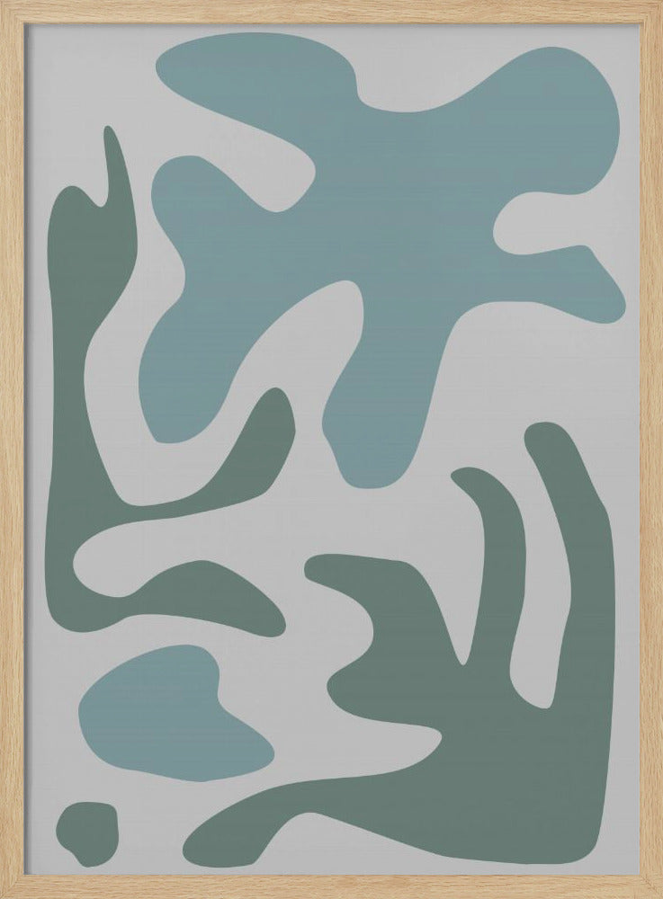 Seaweed Teal No 2 | Poster