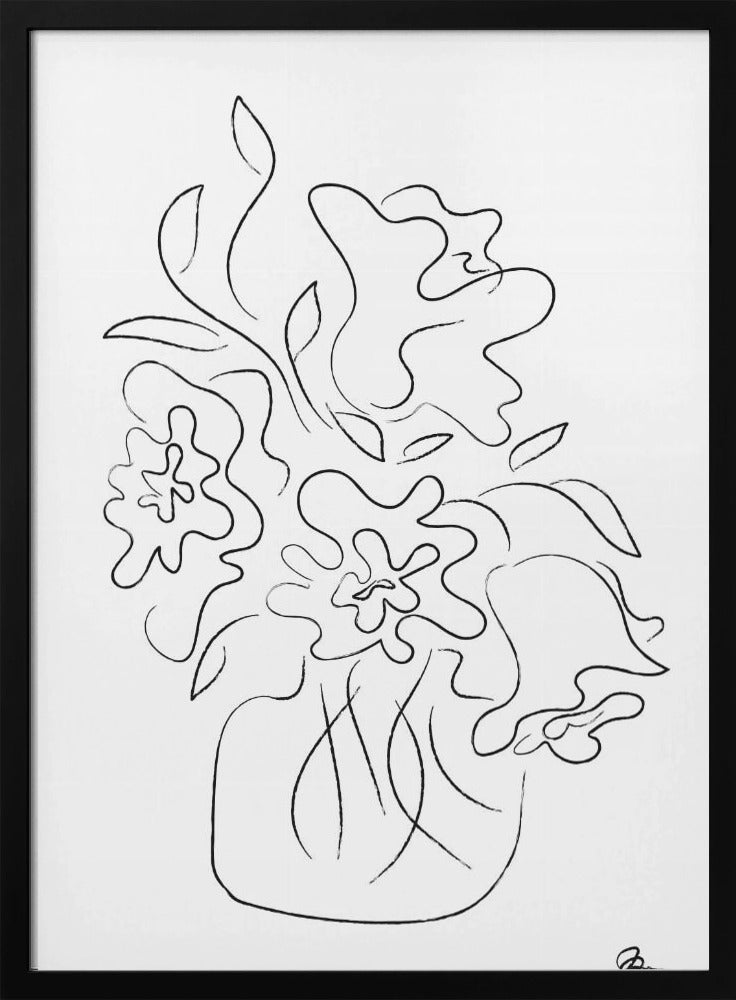 Blumenstrauß Weiß | Poster