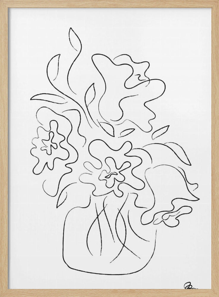 Blumenstrauß Weiß | Poster