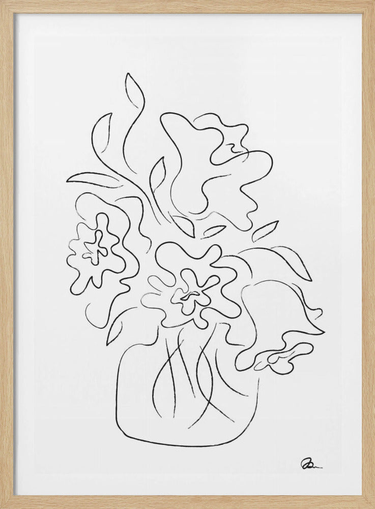 Blumenstrauß Weiß | Poster