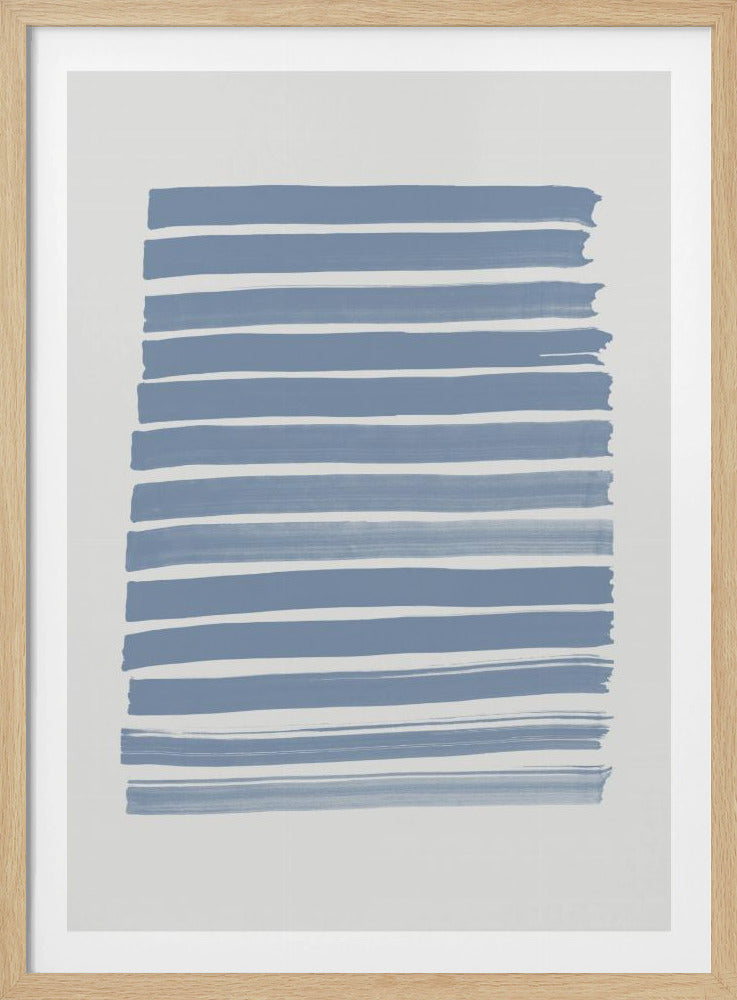 Blaue Striche | Poster
