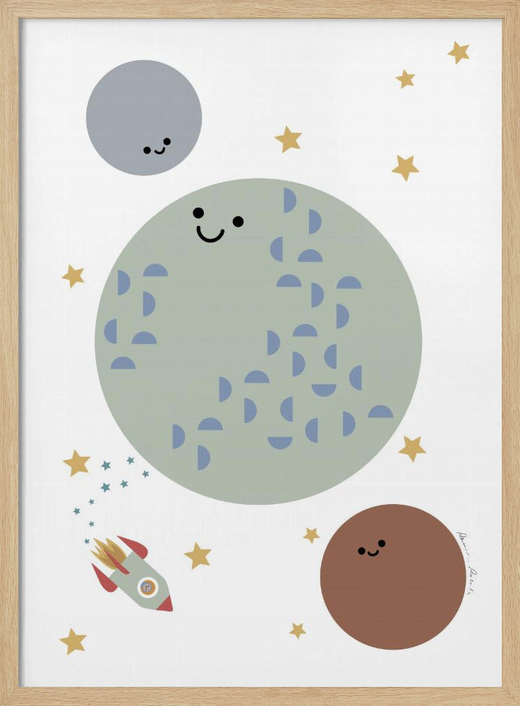 Solar Erde Mond | Poster